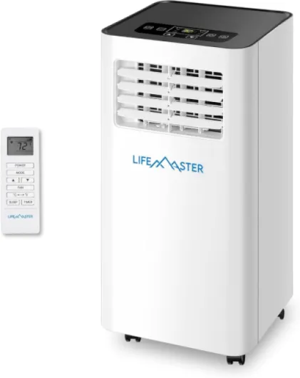 10,000 BTU Portable Air Conditioners, Room Air Conditioner with Digital Remote for Room up to 450 Sq.Ft, 3-in-1 Portable AC Unit with with Installation Kit for Home/Office/Dorms White 10,000 BTU With Drain Hose