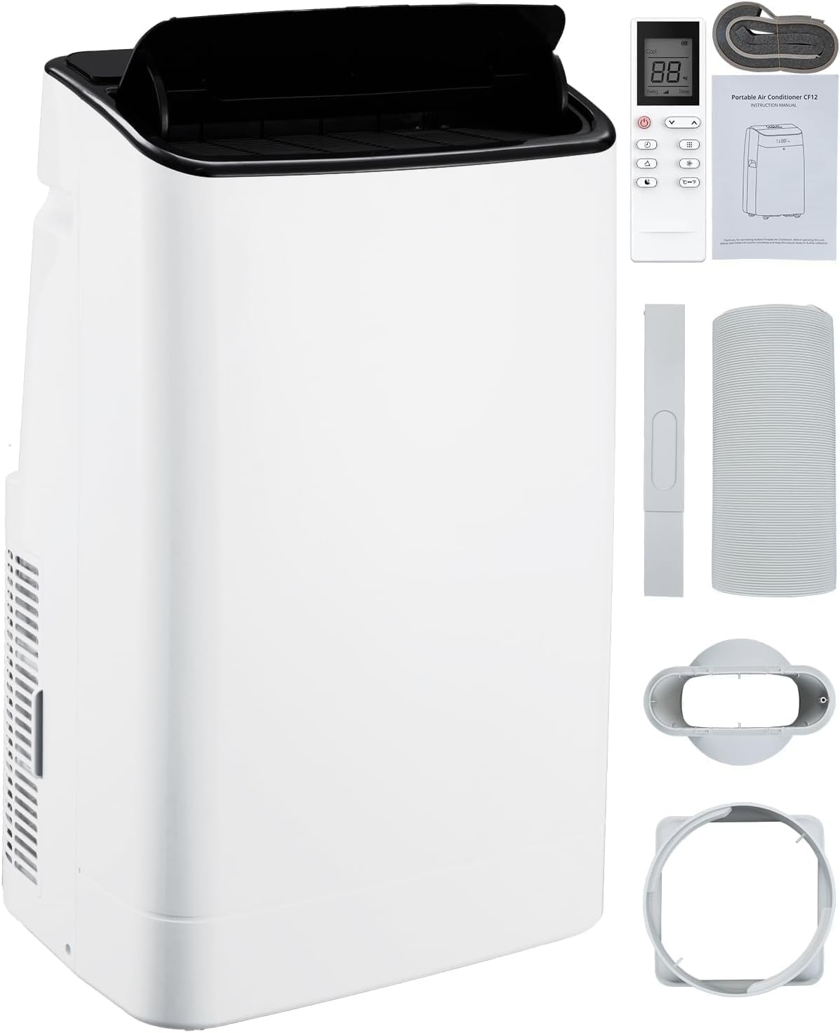 14000 BTU Portable Air Conditioners with Remote Control, 3-in-1 Free Standing Cooling AC Unit with Fan & Dehumidifier, Cools Room up to 750 sq.ft, Smart/Sleep Mode, 3 Speed, 24H Timer