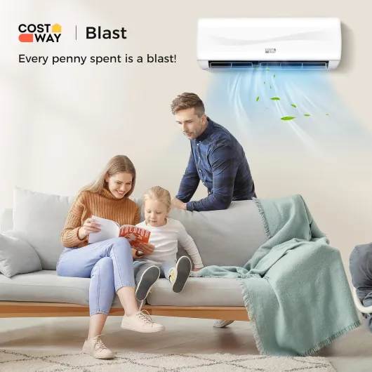12000BTU Mini Split Air Conditioner& Heater, 20 SEER2 115V Wall-Mounted Ductless AC Unit Cools Rooms up to 750 Sq - Ft, Energy Efficient Inverter AC with Heat Pump (Blast Series) 12000BTU, 115V, 20 SEER2
