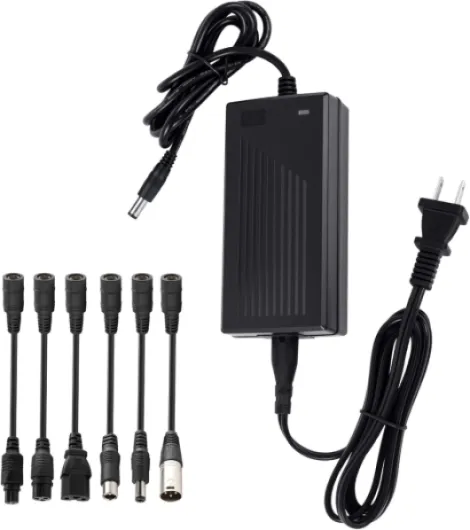 54.6V 2A Power Adapter with 7 in 1 Plugs Output Heads, 13S 48V-54.6V Li-ion Battery Charger Replacement, Compatible with Jetson, Gotrax, Razor, Ninebot, Segway, Swagtron, Hiboy