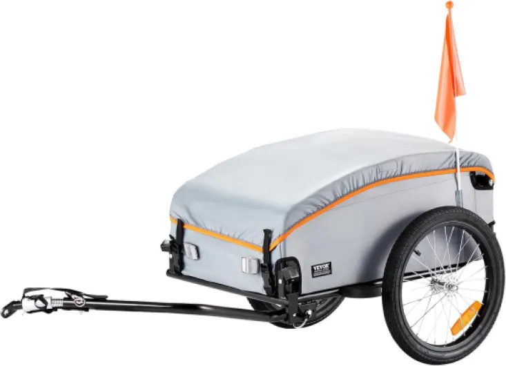 Bike Cargo Trailer, 88/100/160 lbs Load Capacity, Heavy-Duty Bicycle Wagon Cart, Foldable Compact Storage with Universal Hitch 100 Lbs