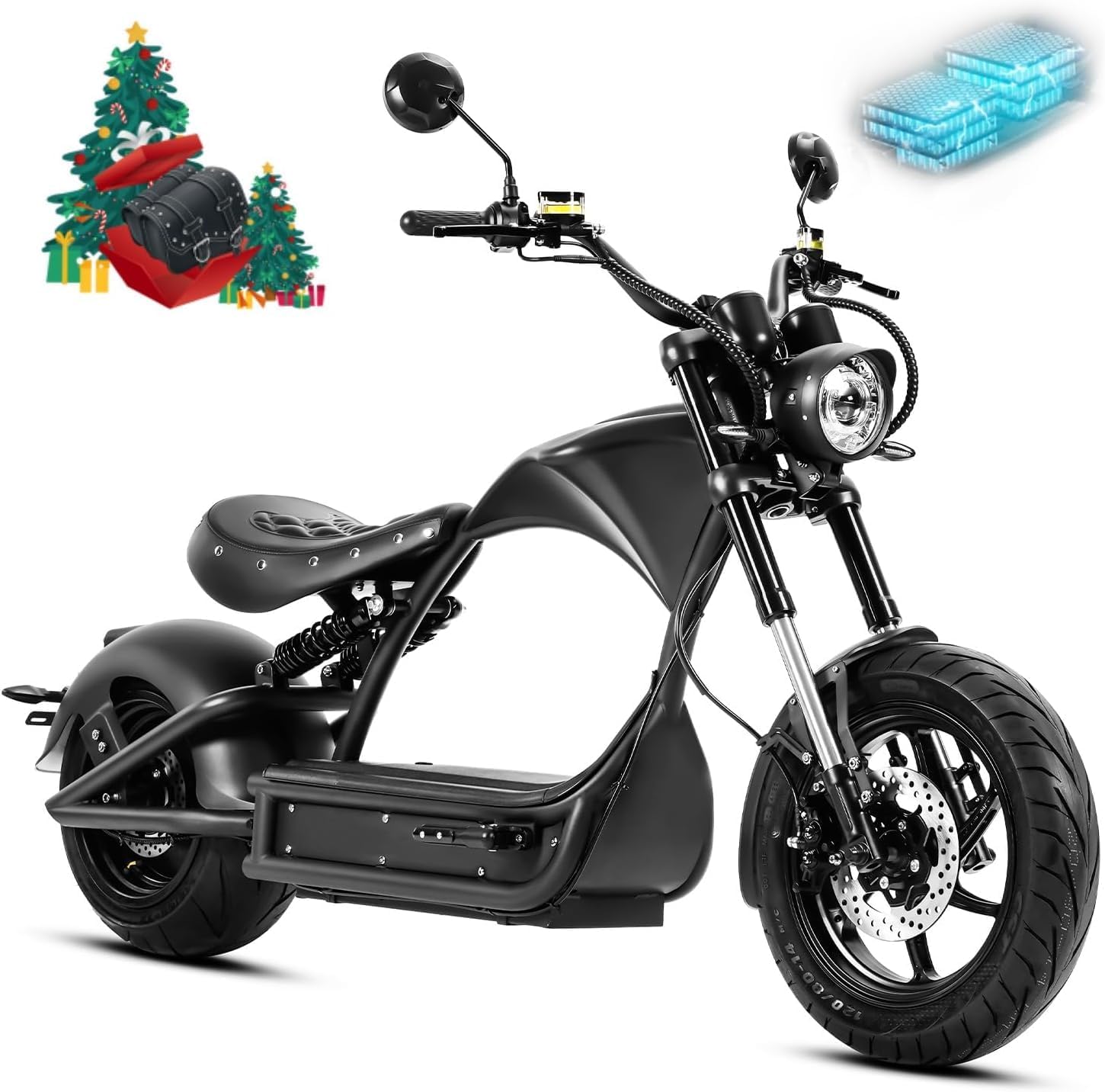 (2025 Upgraded M1P Pro 4000W 50MPH Electric Motorcycle for Adults 55 Miles Long Range 60V 42AH Battery Electric Motorcycle, Full Suspension Dual Hydraulic Brake Street Legal Motorcycle Black M1p Pro