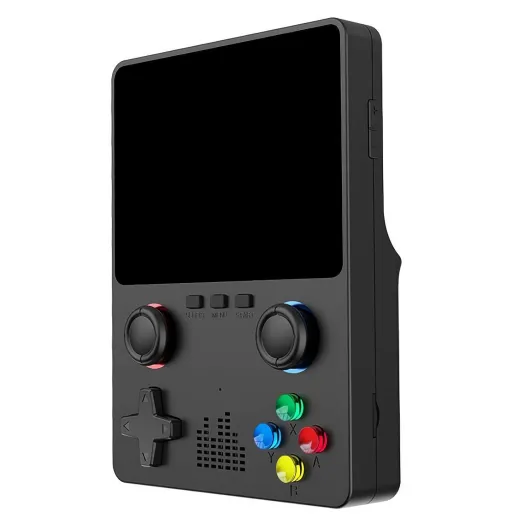 QHUDLV Retroblast Console, Retroblast 20000 Console, Two-Player Retro Blast 20000 Console, Retro Handheld Game Console, 3.5in HD Handheld Game Console, Game Boy Portable Video Game Console onesize Black
