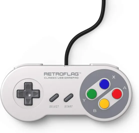 Classic Wired USB Gaming Controller Support XINPUT, DINPUT Mode and Turbo Function Compatible with Raspberry Pi, Windows, Switch J Pad Jpad