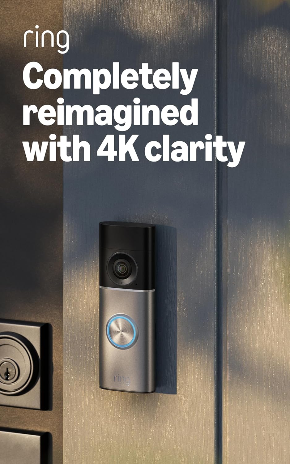 Wired Doorbell Pro (Newest Model) — Retinal 4K with wide-angle video, 10x Enhanced Zoom, and Low-Light Sight, Deep Silver Deep Silver 1 doorbell Wired