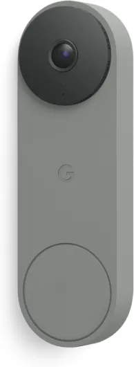 Nest Doorbell (Wired, 3rd Gen) - 2K Video and Gemini, Live View, Night Vision, 2-Way Audio - Works with Google Home - 2025 Model - Hazel