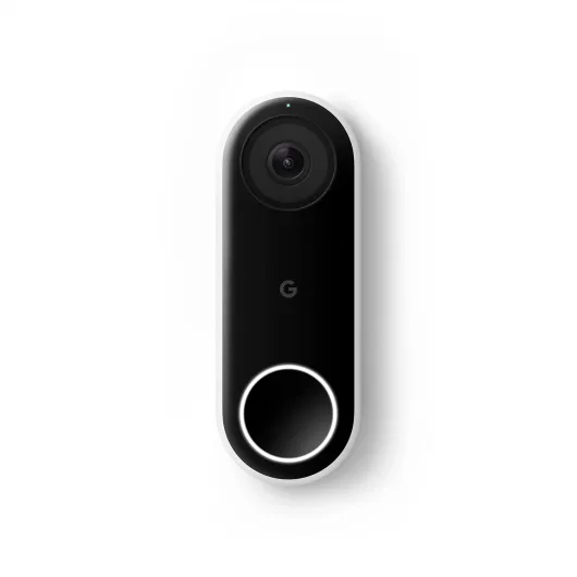Nest Doorbell (Wired) - Formerly Nest Hello - Video Doorbell with 24/7 Streaming - Smart Doorbell Camera for Home with HDR Video, HD Talk and Listen, Night Vision, and Person Alerts