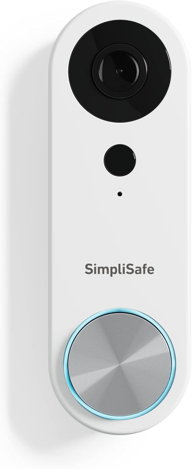 Wired Doorbell,1080p - Compatible with SimpliSafe Home Security System - Latest Gen