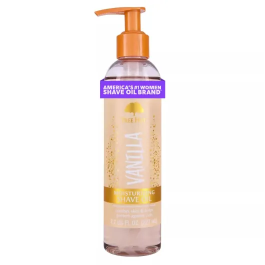 Vanilla Moisturizing Shave Oil, Hydrating Gel-to-Oil Formula for a Close, Smooth Shave, Made with Shea Butter, For All Skin Types, Holiday Gift & Stocking Stuffer, 7.7 fl oz