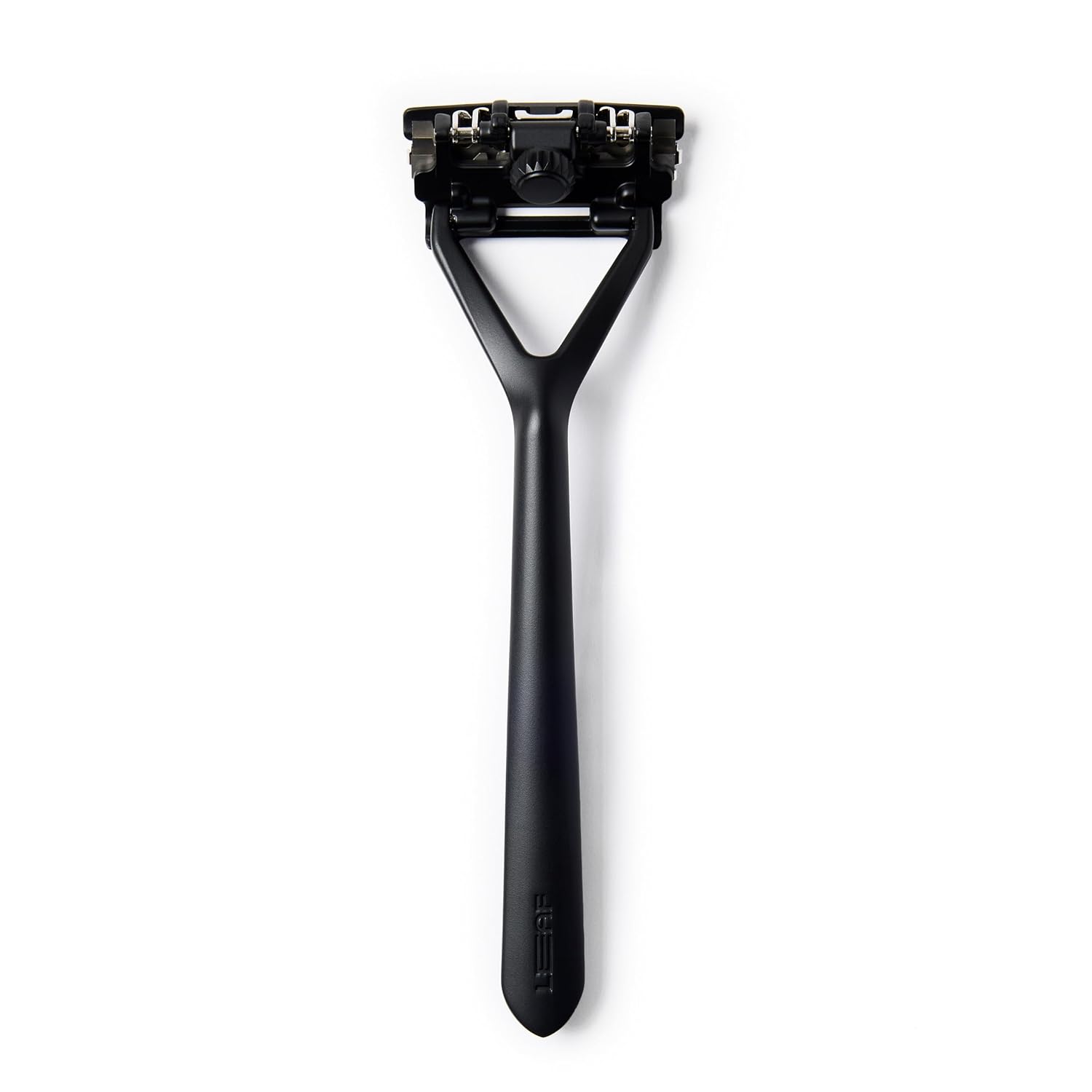 Leaf Razor, Black - All-Metal, Eco-Friendly Shaver for Women & Men; Includes 10 Stainless Steel Single-Edge Blades; Recommended for Head Shaving and Leg Shaving Black Single Razor