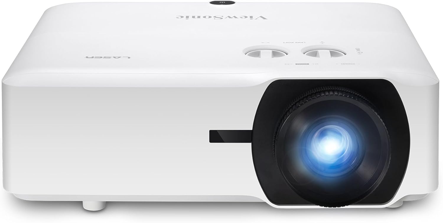 LS740HD 5000 Lumens 1080p Laser Projector with 1.3x Optical Zoom, H/V Keystone, 4 Corner Adjustment, and 360 Degrees Projection for Auditorium, Conference Room and Education