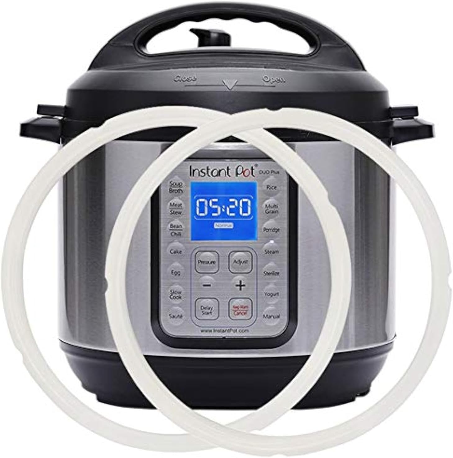 Silicone Sealing Ring 6qt for Instant Pot Sealing ring for 6 5qt Insta Pot, Sweet and Savory, Food-grade Silicone Fits IP-DUO60, IP-LUX60, IP-DUO50, IP-LUX50, Smart-60, IP-CSG60 and IP-CSG50-2 Pack 6QT 2PACK