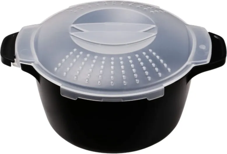 Professional Small Micro Cookware 1 Quart, Microwave Steamer for Vegetables, Microwave Cooker - BPA Free, Dishwasher Safe