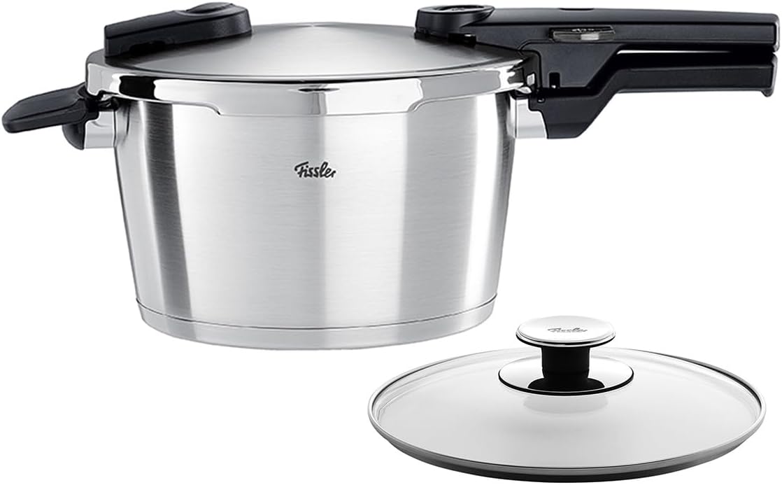 Vitaquick Premium Pressure Cooker Set, 4.8 Quart and Glass Lid 4.8 Quarts
