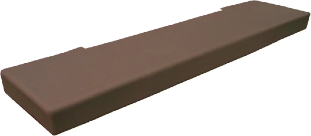 Extra Long Soft Seat Hearth Pad - Made in USA- Brown - 124" x 14" - Fireplace and Hearth Protection