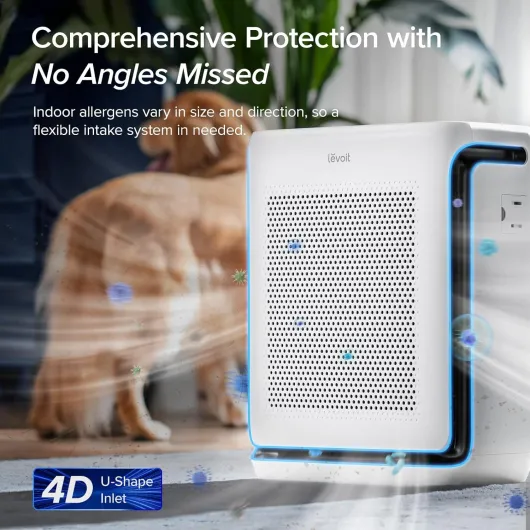 Air Purifiers for Home Large Room Up to 1875 Ft² with Washable Pre-Filter, AHAM VERIFIDE, Air Quality Monitor, HEPA Sleep Mode for Allergies, Pet Hair in Bedroom, Vital 200S-P, White Air Purifier White
