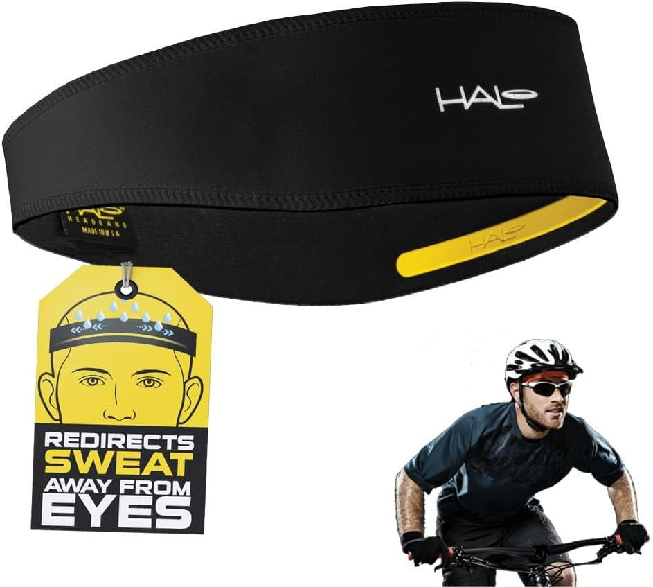 Halo II, Sweatband Pullover for Men and Women, No Slip with Moisture Wicking Dryline Fabric Black
