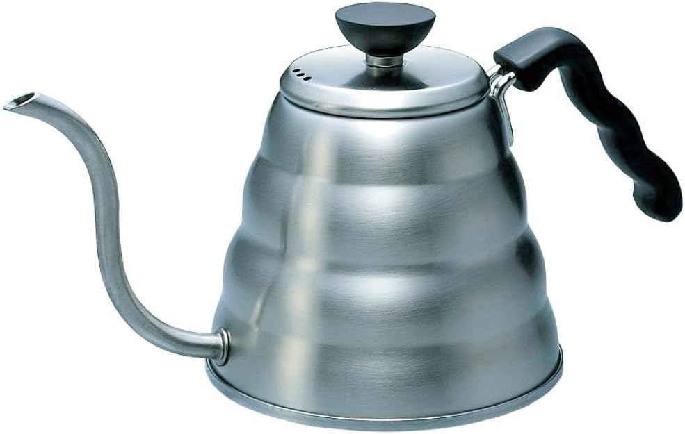 V60 "Buono" Drip Kettle Stovetop Gooseneck Coffee Kettle 1.2L, Stainless Steel, Silver 0.8 Quarts Silver