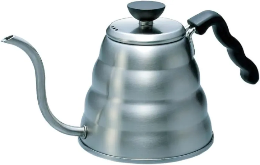 V60 "Buono" Drip Kettle Stovetop Gooseneck Coffee Kettle 1.2L, Stainless Steel, Silver 0.8 Quarts Silver