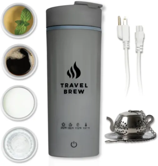 Portable Electric Kettle with Tea Infuser-Mini Electric Kettle with 4 Temperature Settings, and Auto Shut Off & Boil Dry Protection