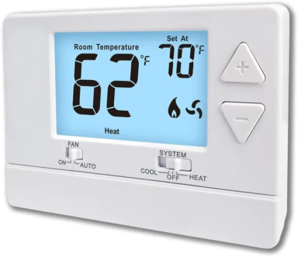 NonProgrammable Thermostat for Home, Digital Energy-Saving Thermostat,Single-Stage Systems, 1 Heat/1 Cool, Easy DIY Install,White Backlight