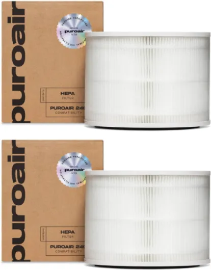 240 Replacement Filter - HEPA Filters up to 99.9% of Smoke, Pollen, Dust and Common Household Pollutants - HEPA Air Filter Replacement for PuroAir 240 Air Purifier (2 Pack)