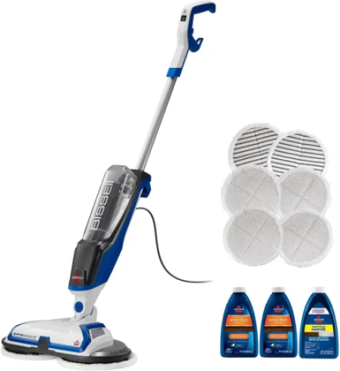 ® SpinWave Hard Floor Expert Corded Spin Mop Cleaner with Washable mop Pads for Sealed Hard Floors, 20393 SpinWave, 20393