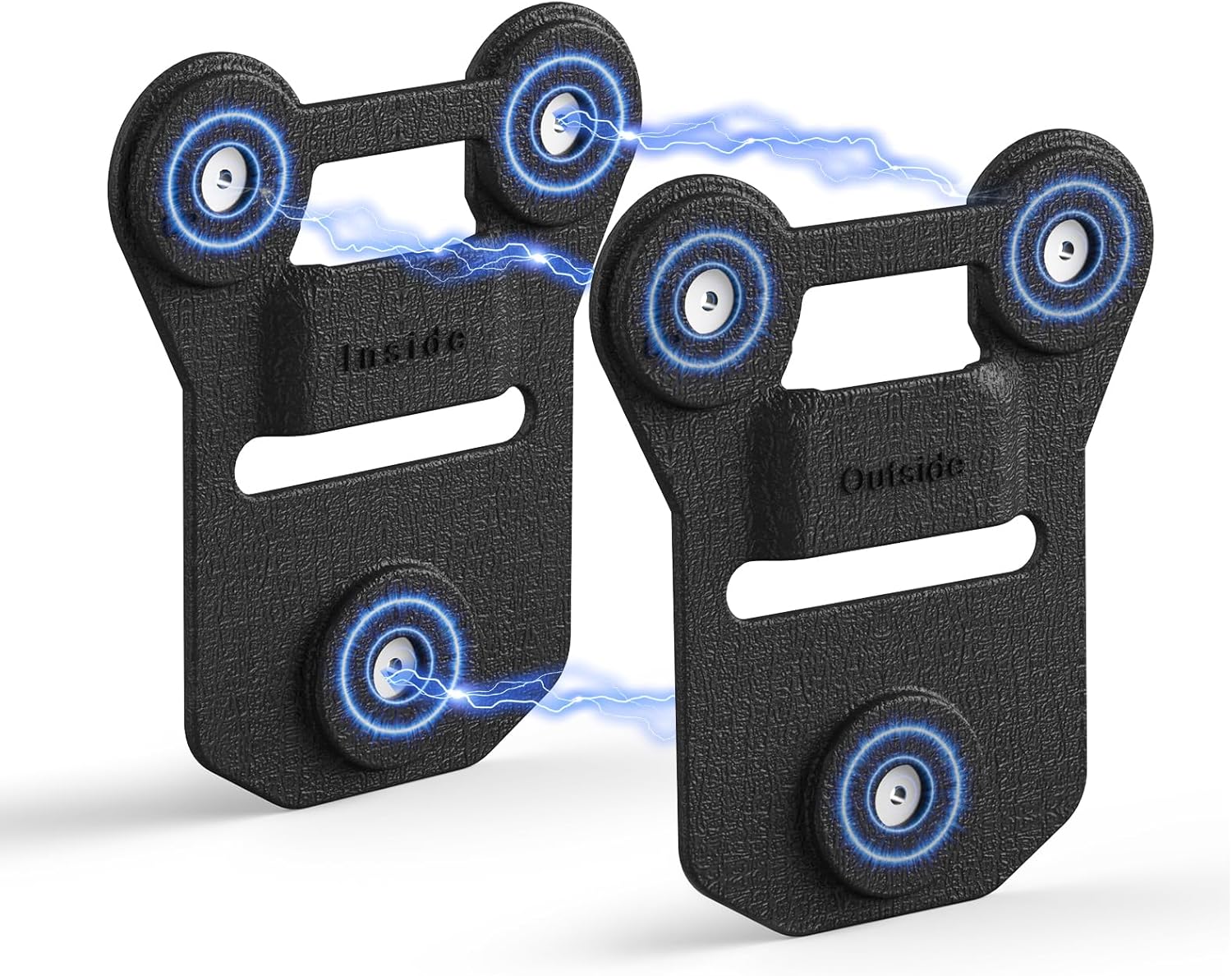 Body Camera Magnet Mount, 6pcs/8pcs Magnets Optional, Universal Magnetic Suction Back Clip, Make from Black Silica, Stick to Clothes for Universal All Brand Body Camera (12x10cm) 12 x 10 cm