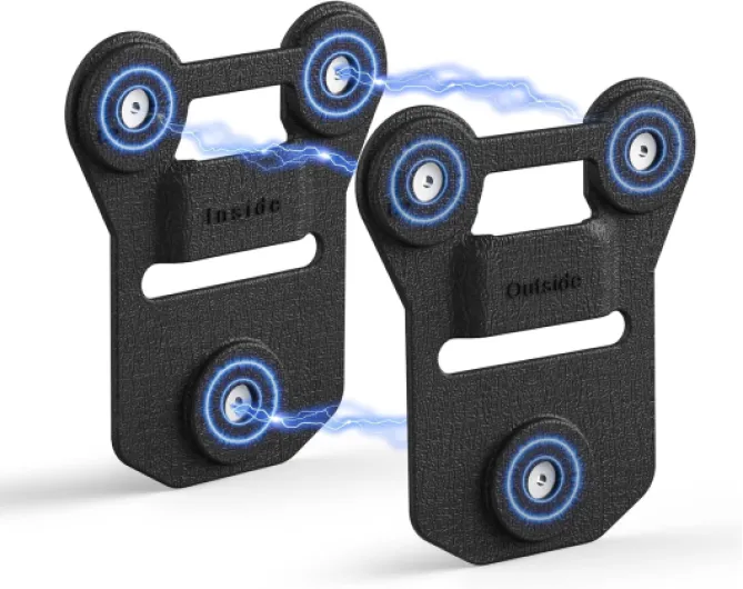 Body Camera Magnet Mount, 6pcs/8pcs Magnets Optional, Universal Magnetic Suction Back Clip, Make from Black Silica, Stick to Clothes for Universal All Brand Body Camera (12x10cm) 12 x 10 cm