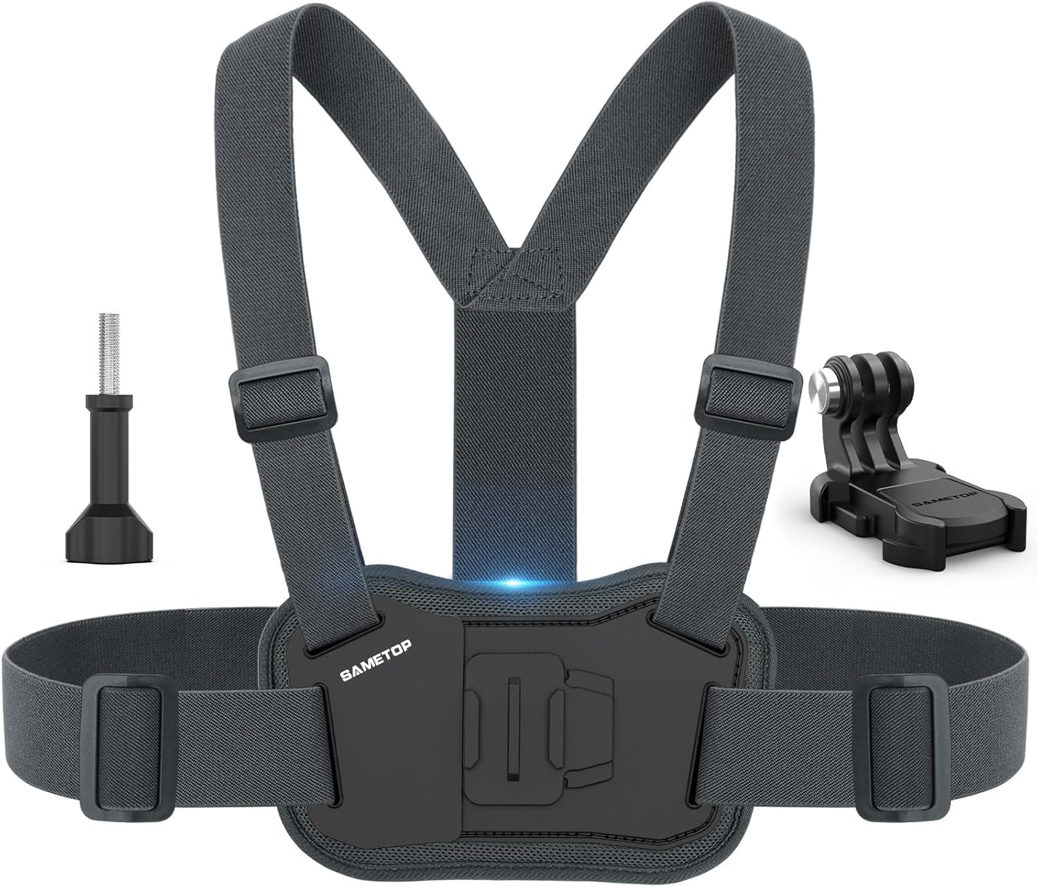 Chest Mount Harness Strap Body Mount Chesty Compatible with GoPro Hero 13 12 11 10 9 8 7 6 5 Session AKASO DJI Osmo Action Cameras - Balance Stability and Comfort Performance
