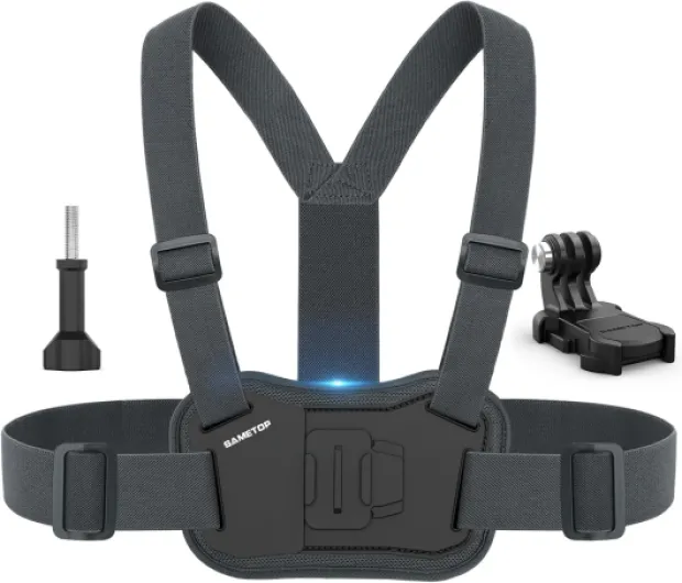 Chest Mount Harness Strap Body Mount Chesty Compatible with GoPro Hero 13 12 11 10 9 8 7 6 5 Session AKASO DJI Osmo Action Cameras - Balance Stability and Comfort Performance