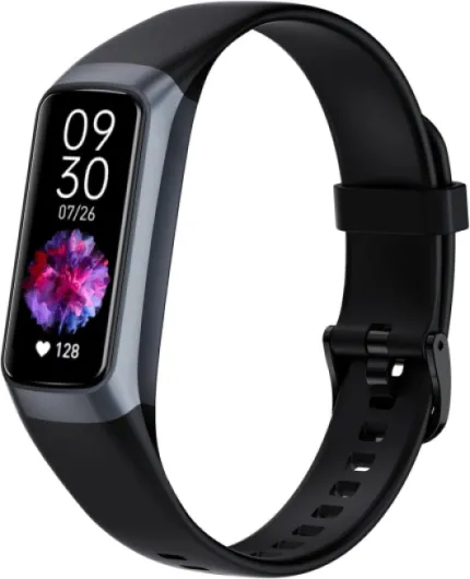 1 Pack Sport Bands Compatible with C60 Fitness Tracker,Silicone Waterproof Strap with Installation Tools（Not include Fitness Tracker） Black