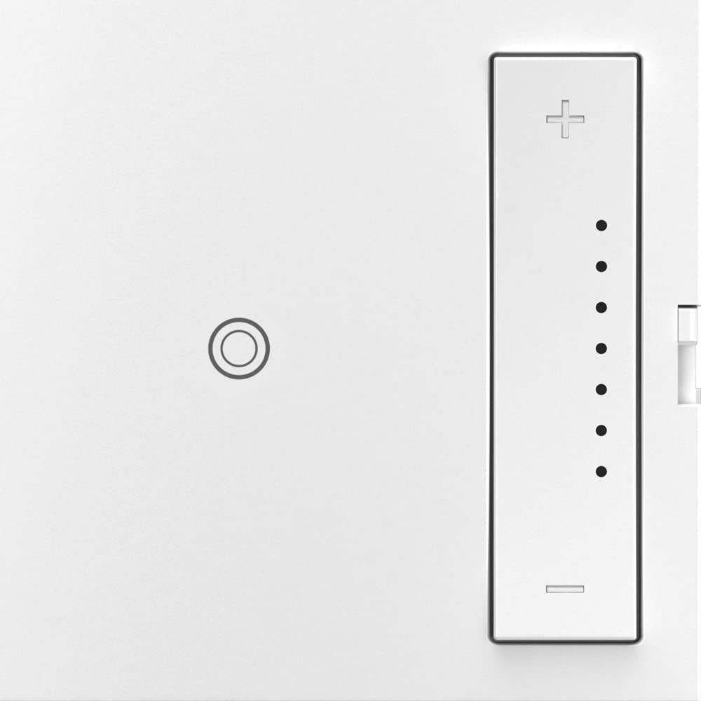 Legrand adorne with Netatmo Tru Universal Wi-Fi Enabled Smart Dimmer Switch in White, WNAL50W1 Without Wall Plate White 1