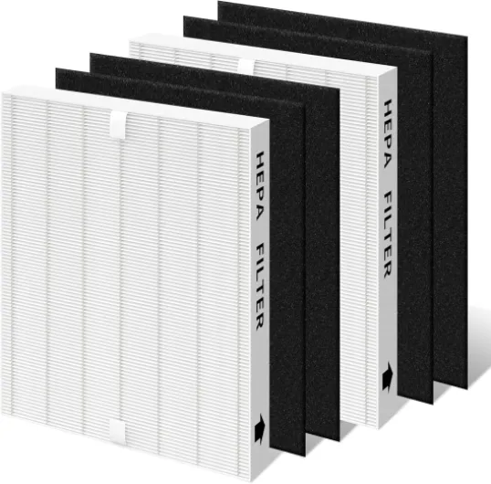 AP-1512HH Air Filter Replacement Set Compatible with Coway Airmega AP-1512HH and Airmega 200M Air Purifi-er, 2 True HEPA Filter and 4 Activated Carbon Pre-Filters, Compared to Part # 3304899 2+4