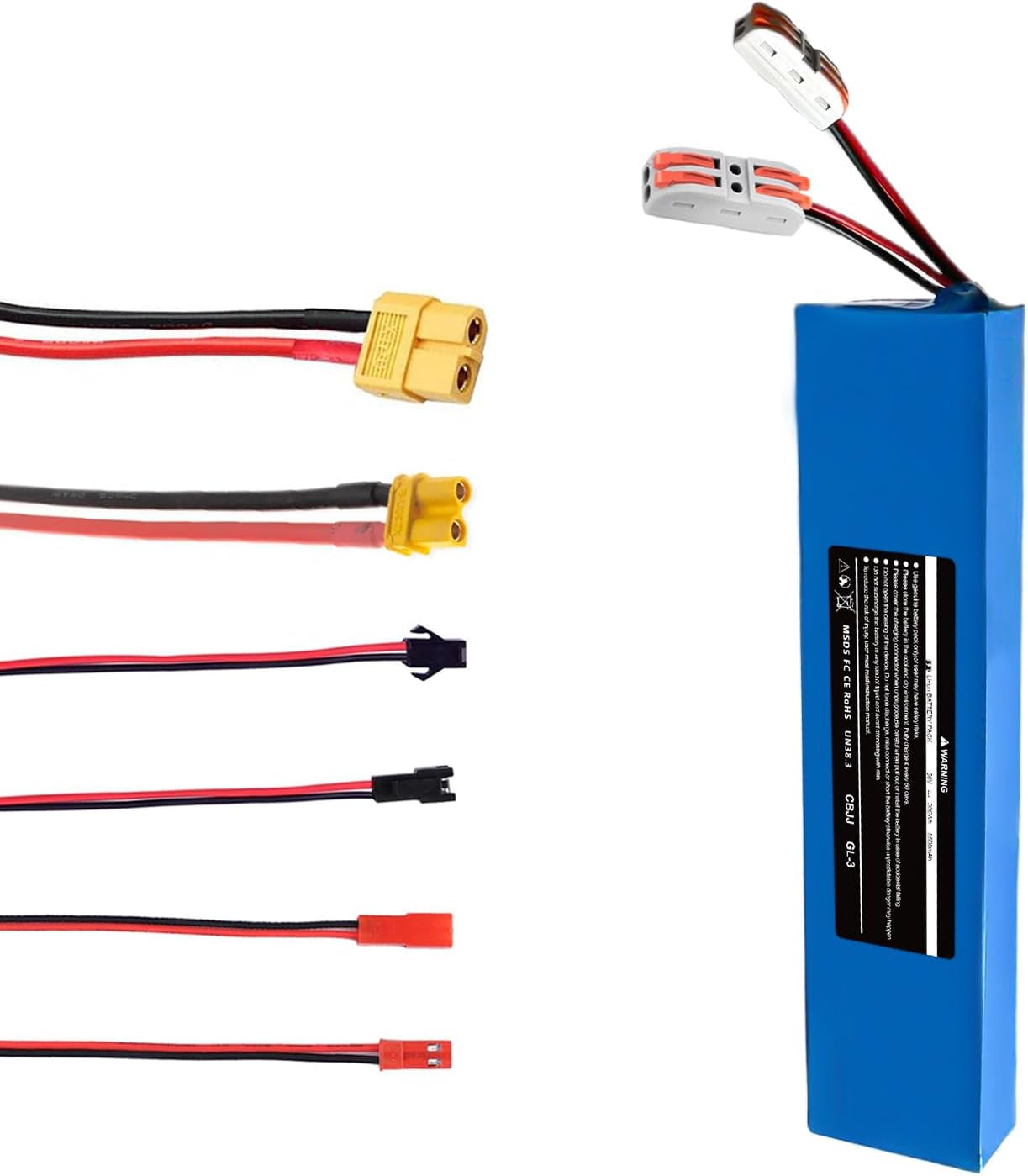 36V 8.5AH Electric Scooter Battery- Compatible with 36V Scooter Models, Universal Electric Scooter Rechargeable Li-ion Battery, Fit for 300W - 550W Motor, 10S3P, 11.42 x 2.76 x 1.38 inches