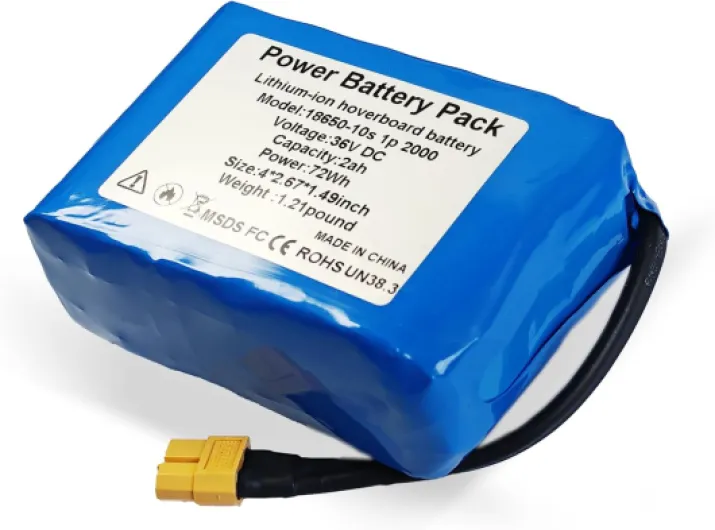 36V 2000mah Lithium Li-ion Hoverboard Battery with XT60,SL60 Plug Configuration 10S2P General Purpose Battery Replacement fit 42V 2000mah,Compatible for Most Hoverboard Models Without Axle