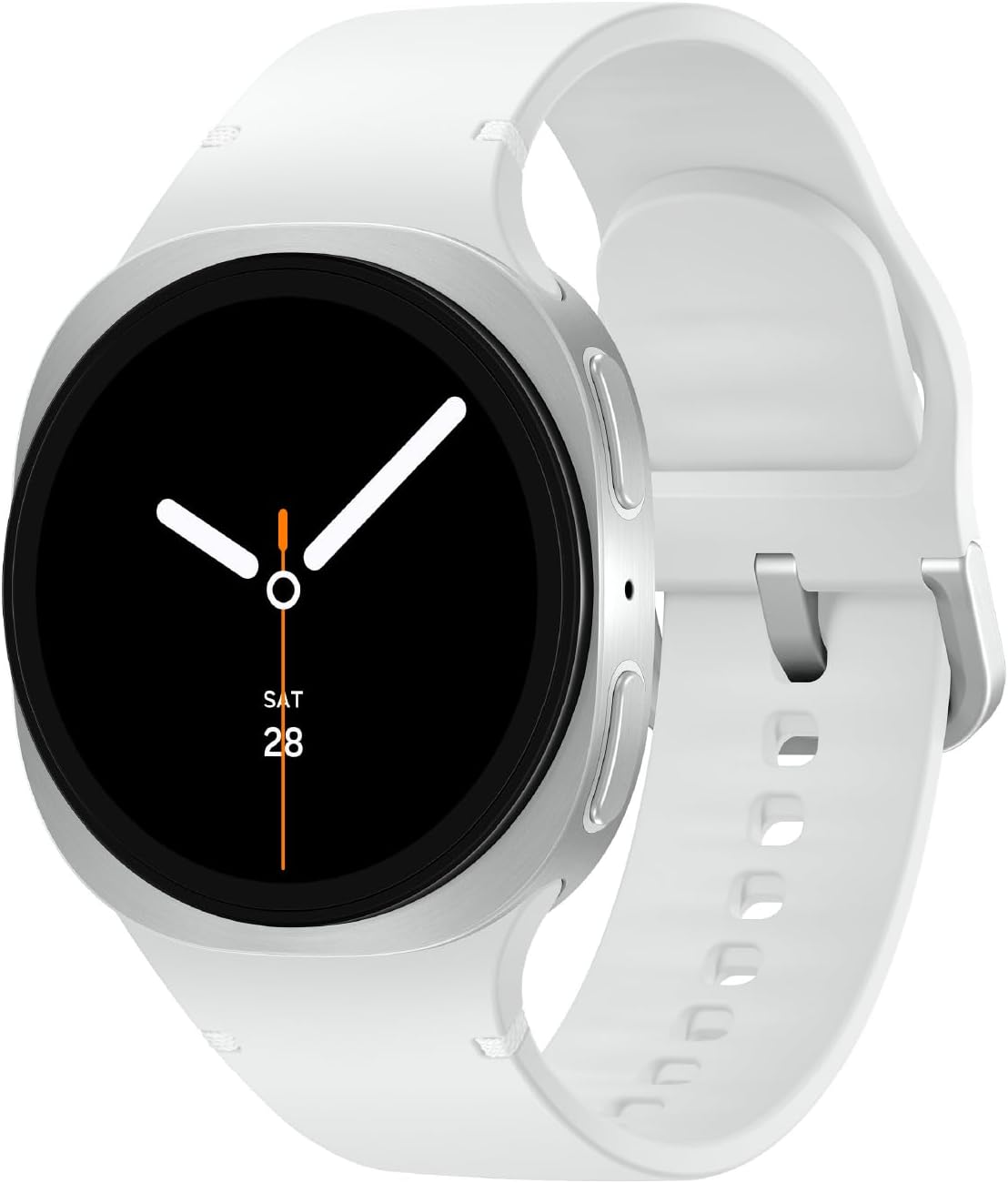 Galaxy Watch 8 (2025) 40mm LTE Smartwatch, Cushion Design, Fitness Tracker, Sleep Coaching, Running Coach, Energy Score, Heart Rate Tracking, Silver [US Version, 2 Yr Warranty] Silver 40mm LTE Watch8
