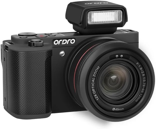 G930 Mirrorless Camera with 16-80 mm F/1.96-3.64 5X Optical Zoom Lens, 3.2 Inch Flip Screen, 4K 30fps & FHD 60fps Video Camera, Digital Camera with Auto Focus, 64GB Card