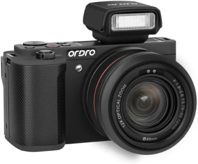 G930 Mirrorless Camera with 16-80 mm F/1.96-3.64 5X Optical Zoom Lens, 3.2 Inch Flip Screen, 4K 30fps & FHD 60fps Video Camera, Digital Camera with Auto Focus, 64GB Card