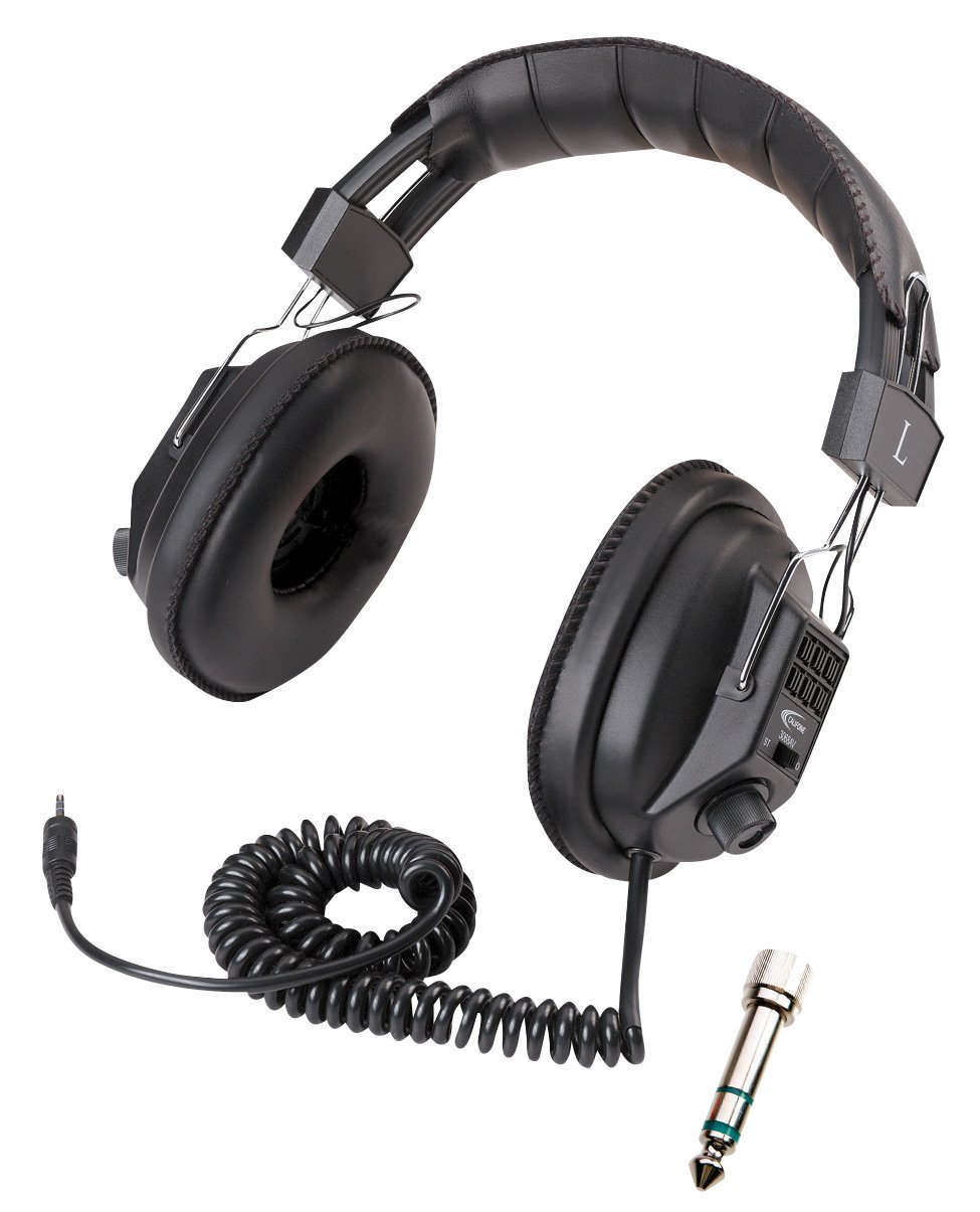 3068AV Stereo/Mono Headphones, 3.5 mm Stereo Plug, Black