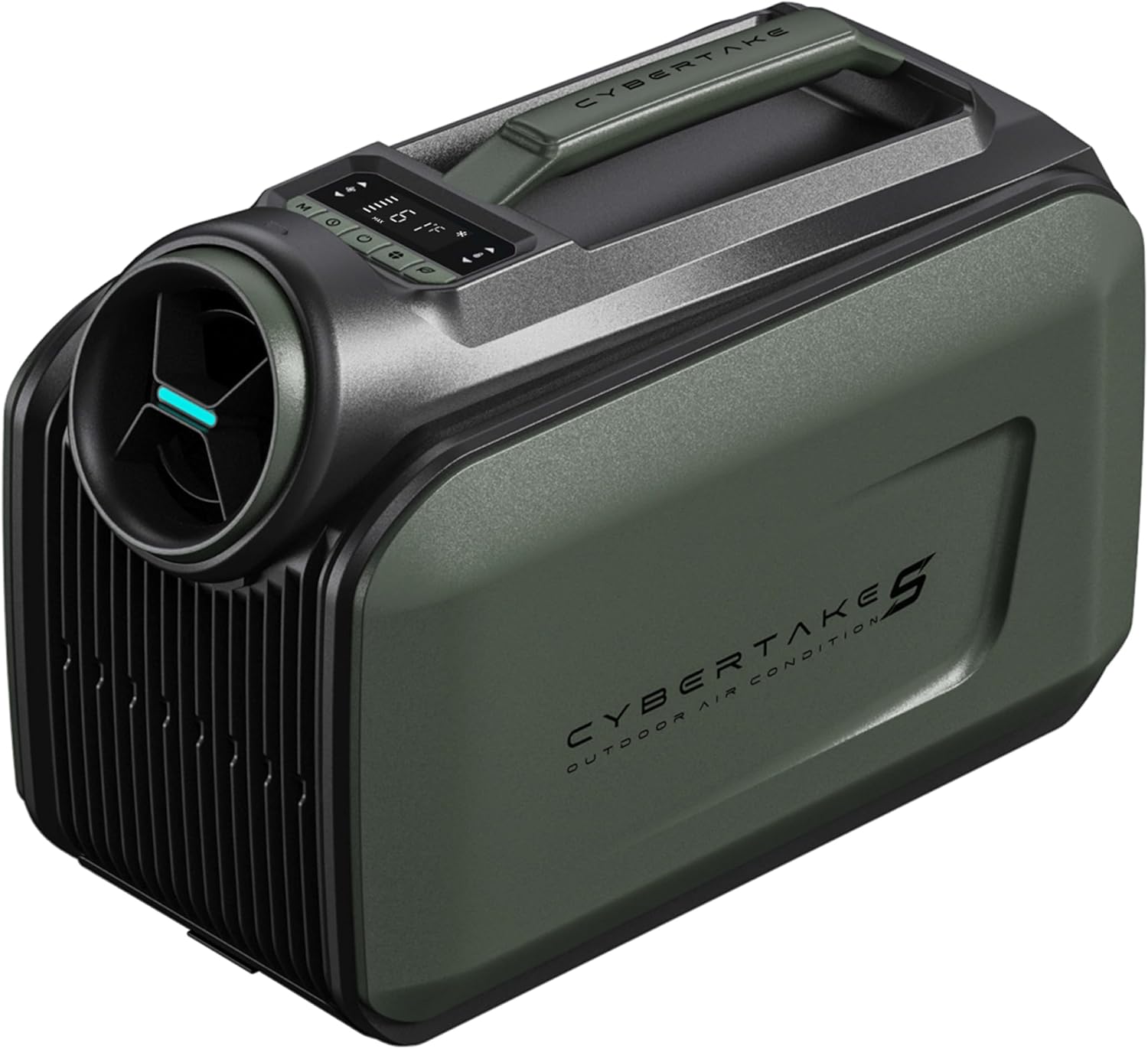 CYBERTAKE Portable Air Conditioner,3-in-1 AC Unit, Dehumidifier & Fan, 3300BTU Tent Air Conditioner with Installation Kit, Low Power Consumption, Portable AC for Camping Tent/RVs or Home Use, Green