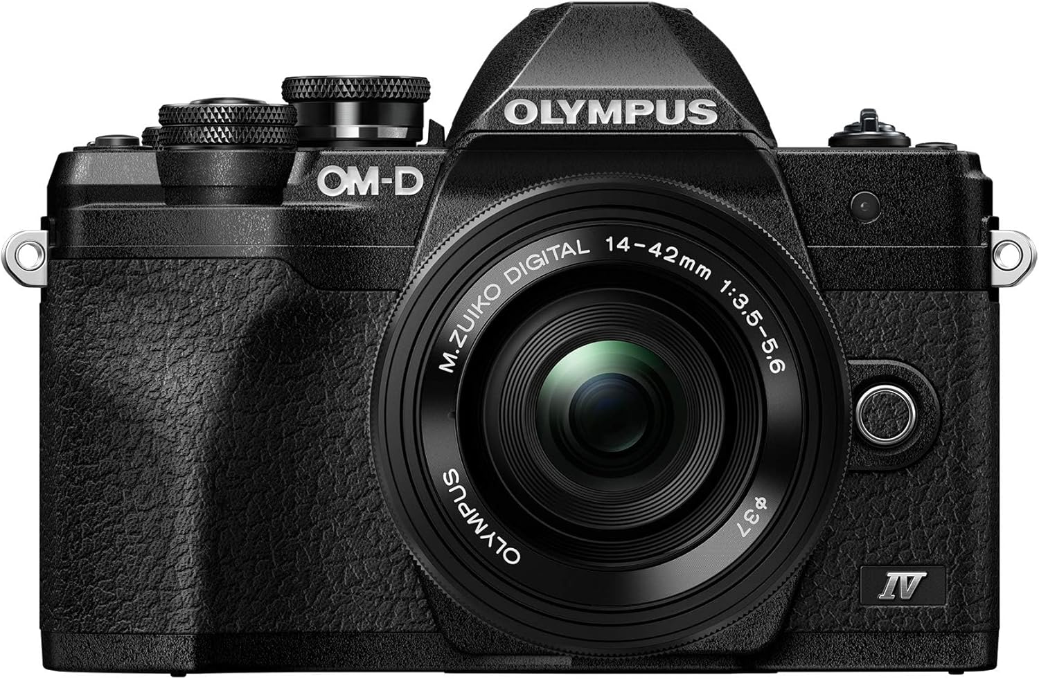 Olympus E-M10 Mark IV Black Micro Four Thirds System Camera M.Zuiko Digital ED 14-42mm F3.5-5.6 EZ kit 20MP Sensor 5-Axis Image Stabilization 4K Video Wi-Fi Black Mark IV + 14-42mm EZ Lens Kit