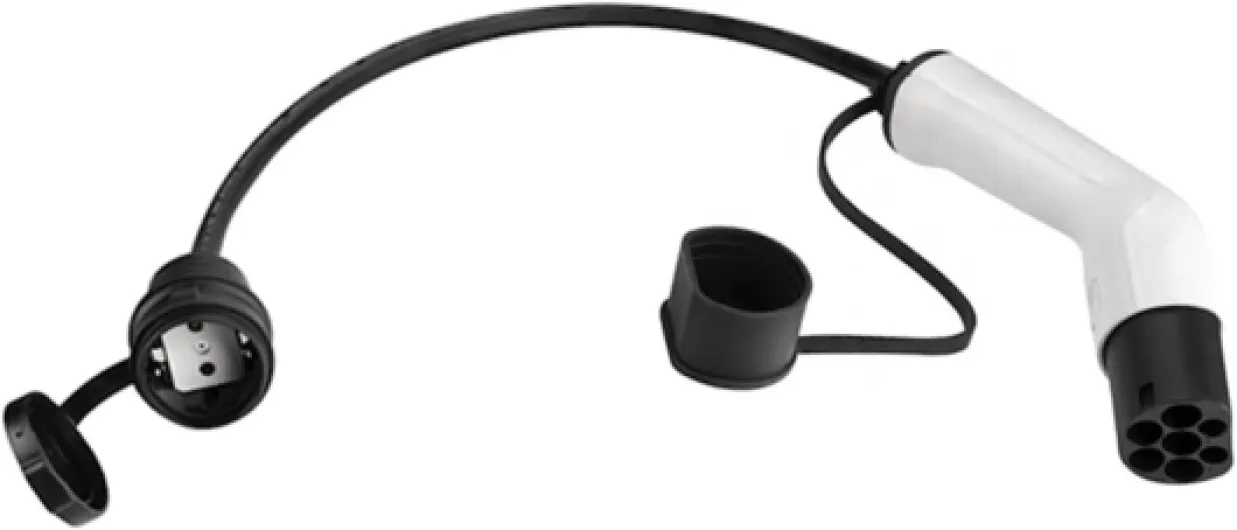 Ev Charging Adapter Type 2 EV Adapter 16 A for Electric Bicycle Scooter Motorbike Charge from Public Charging Stations
