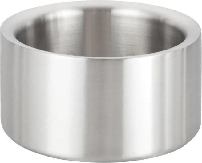 Winco Satin Finish Solid, 5" Diameter Double-Wall Wine Coaster, Stainless Steel Coaster Satin