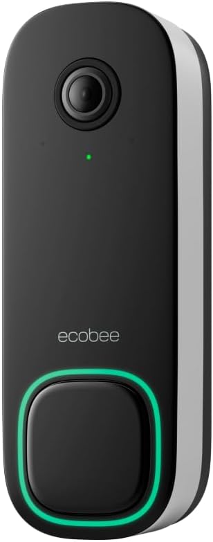 Smart Video Doorbell Camera (Wired) - with Industry Leading HD Camera, Smart Security, Night Vision, Person and Package Sensors, 2-Way Talk, and Video & Snapshot Recording Smart Doorbell Video Camera