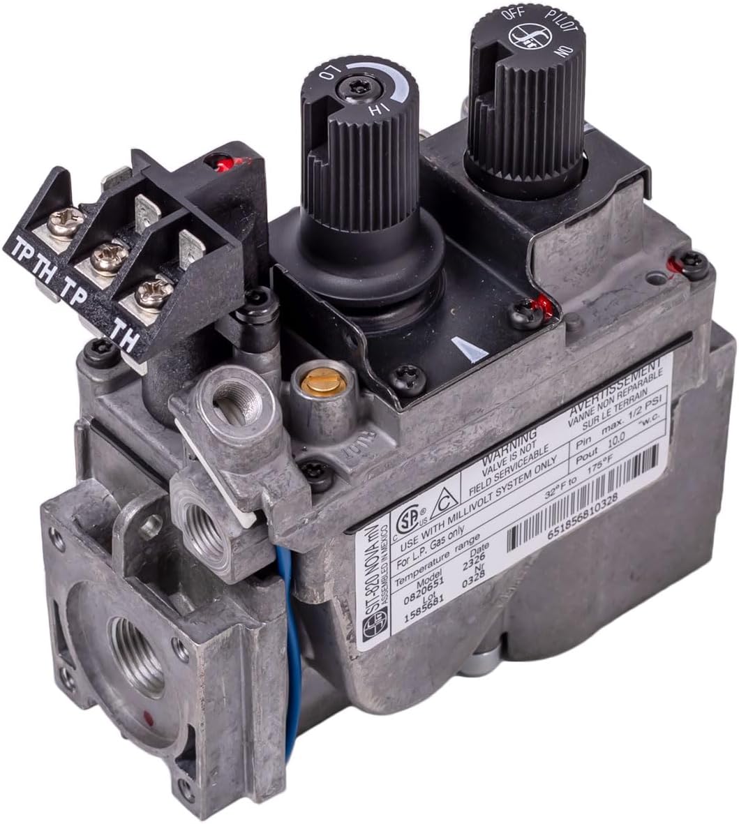 Allparts Equipment & Accessories 0820651 SIT-820 Nova Series mV Propane OEM CSA Certified Gas Valve for Direct Vent Fireplaces, Stoves, Heaters, and Logs