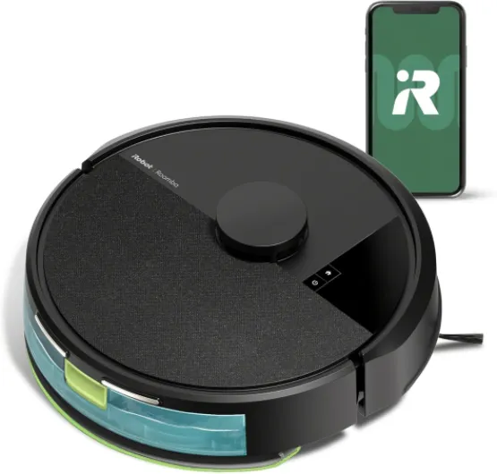 Roomba 105 Combo Robot Vacuum & Mop - Easy to use, Intense Power-Lifting Suction, LiDAR Navigation, Multiple Cleaning Modes, Avoids Mopping Carpets, Self-Charging
