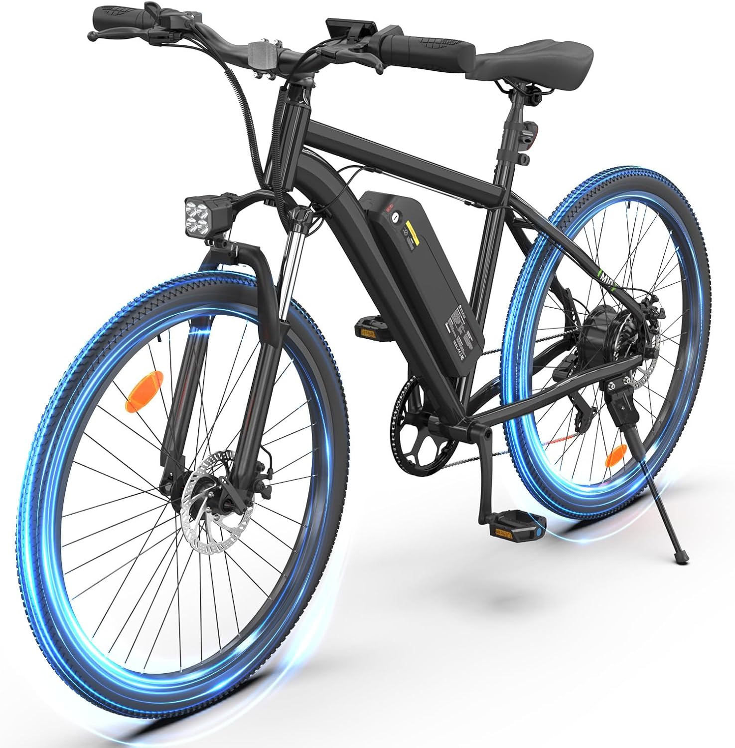Electric Mountain Bike for Adults 500W/750W/1000W Peak 25/55 Miles+ 20MPH Adult Electric Bicycles 14"/26" Ebikes for Road Sand Black 1000w Peak Ebike