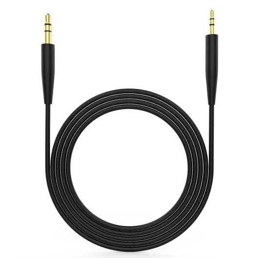 Replacement Audio Cable Aux Cord 3.5mm to 2.5mm Wire Compatible with Bose 700 QuietComfort QC45 QC35II QC35 QC25 Noise Cancelling Headphones, SoundTrue Soundlink On-Ear 2 OE2 OE2i Headphones (No Mic) Black