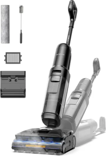 Floor One S7 Stretch Steam Cordless Wet Dry Vacuum Steam Mop All-in-One, 320℉ HyperSteam, 180° Lay-Flat, Anti-Tangle Design, FlashDry Self-Cleaning, Up to 75 Min Runtime